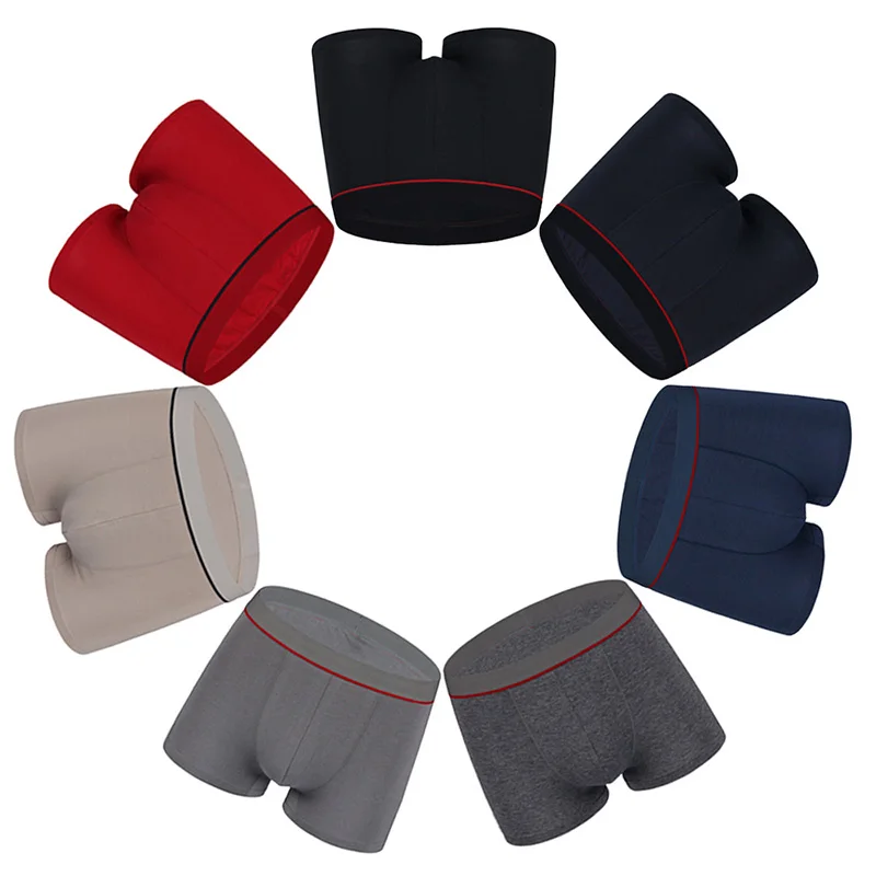 Мужские повседневные Однотонные трусы NXY 2 шт./Лот удобное бесшовное нижнее белье