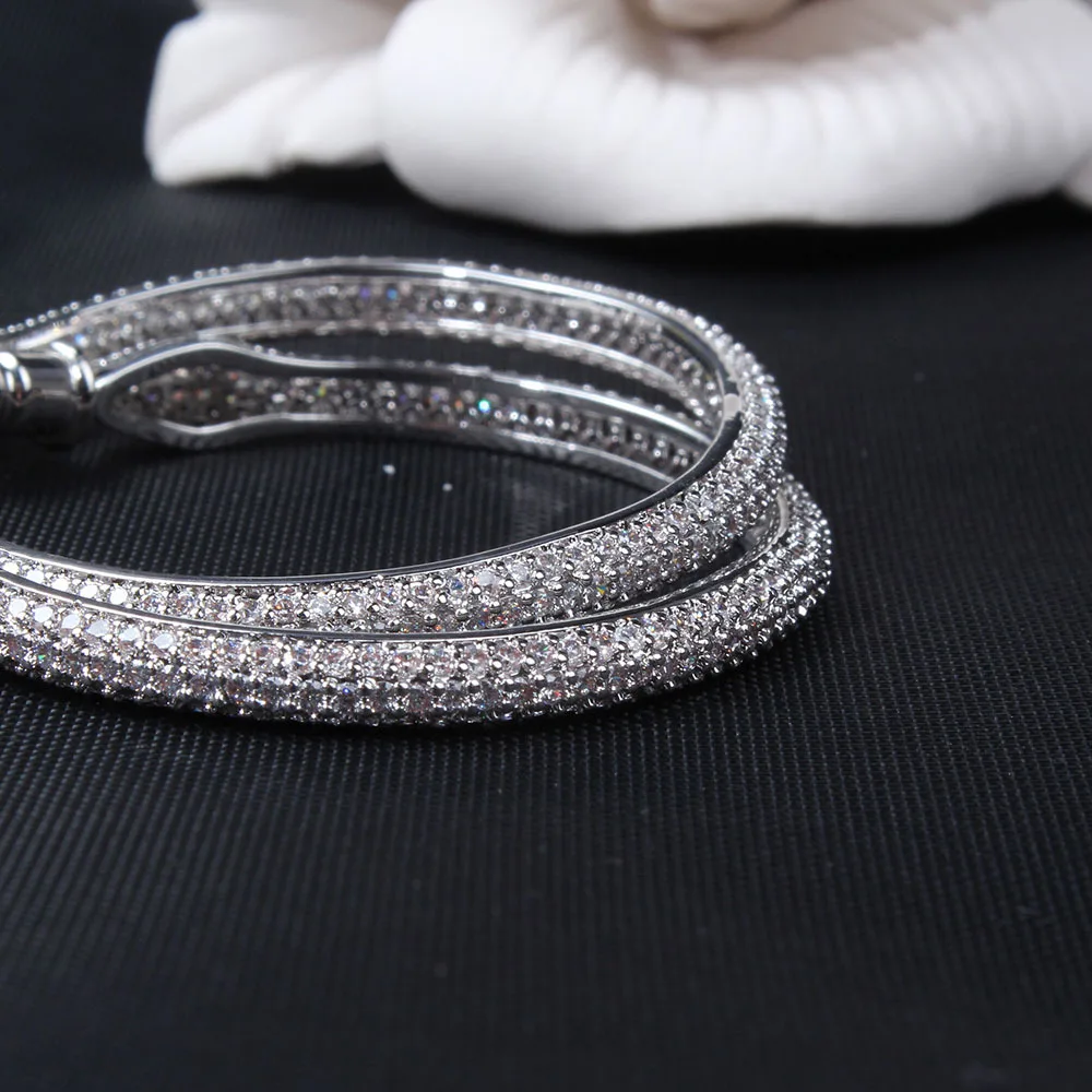 Роскошные серьги гвоздики из стерлингового серебра 925 пробы большие круглые