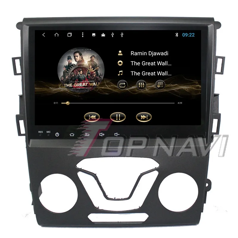 Автомагнитола 9 дюймов Android 8 1 GPS-навигация для Ford Mondeo 2013 Авторадио мультимедийный