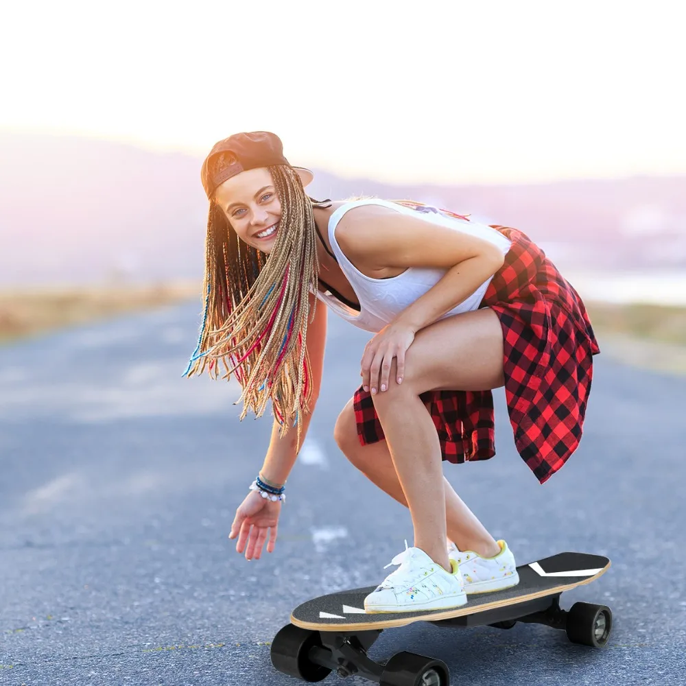 Электрический скейтборд 4-колесный электрический лонгборд с ониксом мотор-хаб