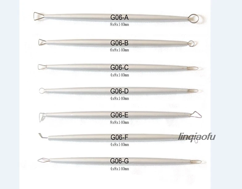 

7-piece sculpture clay-plastic aluminum handle scraper Soft clay tool Academy special sculpture tool