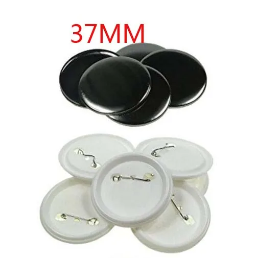 37MM 100 шт./компл. Пластик пустой значок кнопки Запчасти расходные материалы для одежды значок кнопки материалы для поделок DIY - Цвет: 37MM
