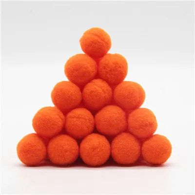 40 orange 25 мм помпон меховой шарик плюшевый ручной работы Diy Материал Раннее Обучение креативная Рождественская Домашняя вечеринка украшения «сделай сам» ремесло поставки 20 г - Цвет: 40 orange
