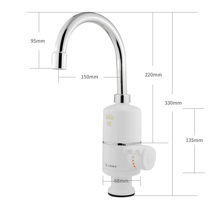 deckmounted EU plug Электрический кухонный водонагреватель кран мгновенный кран горячей воды нагреватель холодный нагрев кран безрезервуарный Мгновенный водонагреватель - Цвет: deckmounted EU plug