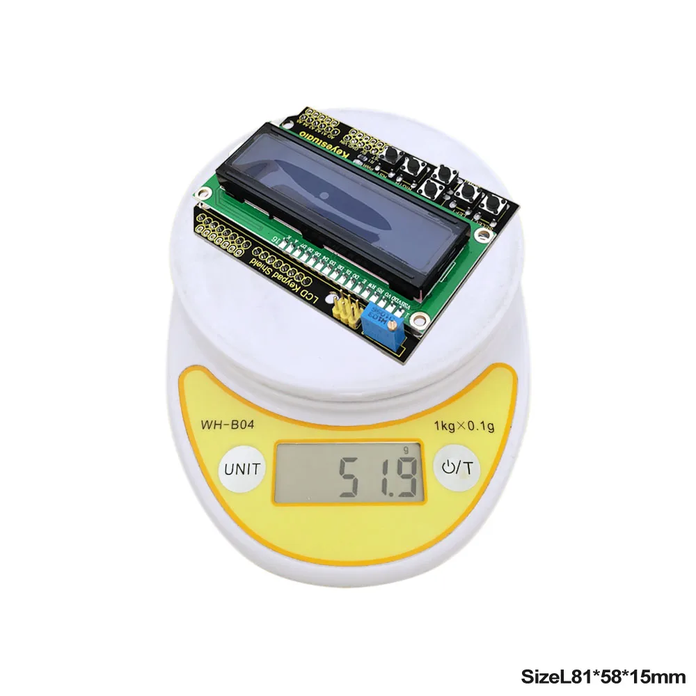 

Keyestudio 1602LCD Keypad Shield For Arduino LCD Display ATMEGA2560 For Raspberry Pi UNO Blue Screen Blacklight Module