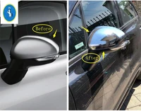 yimaautotrims auto accessory outside door rearview mirror decoration shell housing cover trim for fiat 500x 2015 2016 2017 2018
