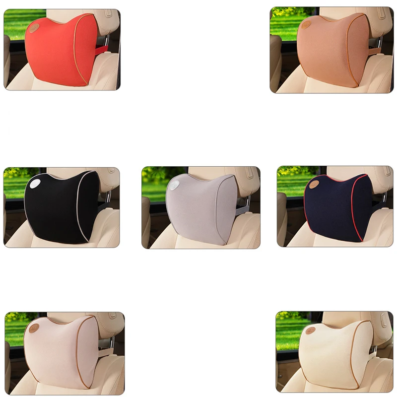 

2pcs Car Neck Massage Pillow 3D Memory Foam Safety Seat Support Headrest Cushion for Volvo Toyota SAAB Opel Lexus Car Styling