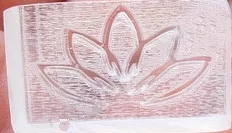 size 3.3x2cm Рисунок лотоса мыло ручной работы штамп прозрачный Diy натуральный акрил органическое декоративное мыло изготовление на заказ Печать - Цвет: size 3.3x2cm