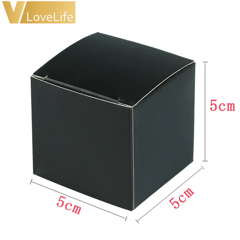 50 шт./партия 5x5x5 см крафт-бумага Свадебные конфетные коробки три цветная бумага квадратная для подарка коробки для конфет для домашних принадлежностей