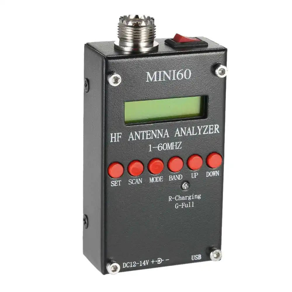 Bluetooth Android HF ANT SWR Antenna Analyzer 1-60MHz Mini60 Meter DC12-24V USB | Инструменты
