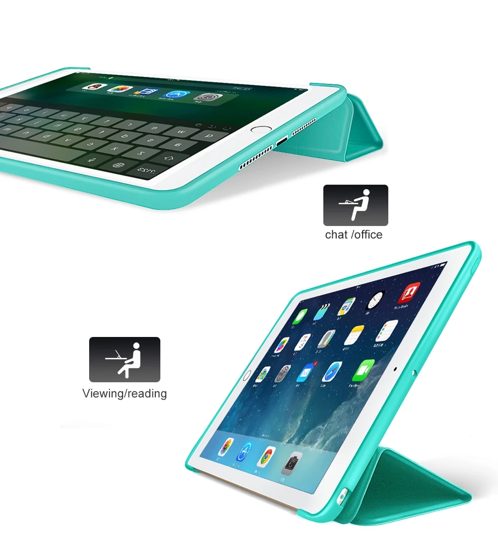 Для iPad Pro 9,7 силиконовый чехол ТПУ Мягкий GOOJODOQ смарт-чехол для Apple iPad Pro 9,7 дюйма Чехол Funda A1673/A1674/A1675
