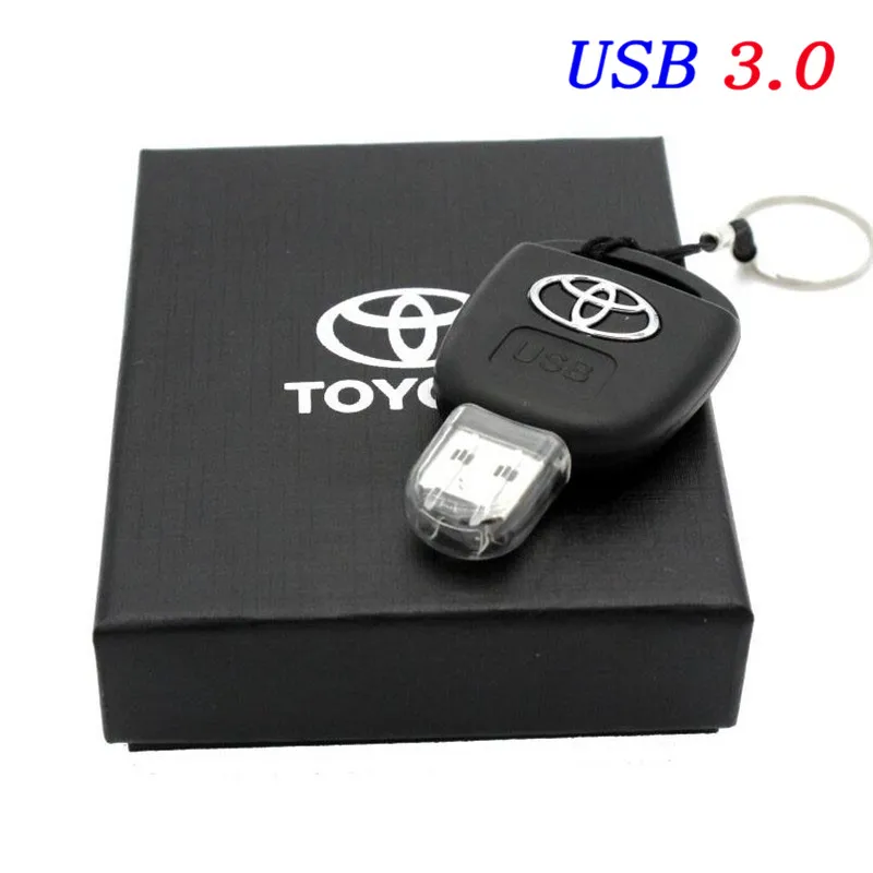 JASTER Автомобильный ключ Toyota флеш-накопитель USB 3,0 16 ГБ 32 ГБ 64 ГБ персональный флеш-накопитель USB карта памяти оригинальная подарочная коробка устройство для хранения - Цвет: With  box
