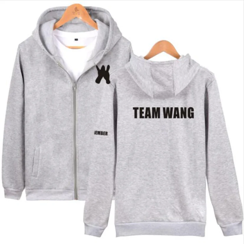 Куртка с капюшоном в стиле хип хоп модная фирменная одежда K POP KPOP GOT7 jackson Team Wang