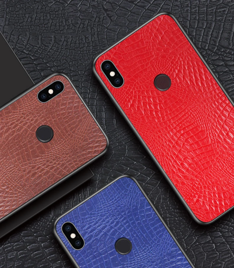 Новая модная Обложка на заднюю панель из искусственной кожи для Xiaomi Redmi 6A 6 Pro Note