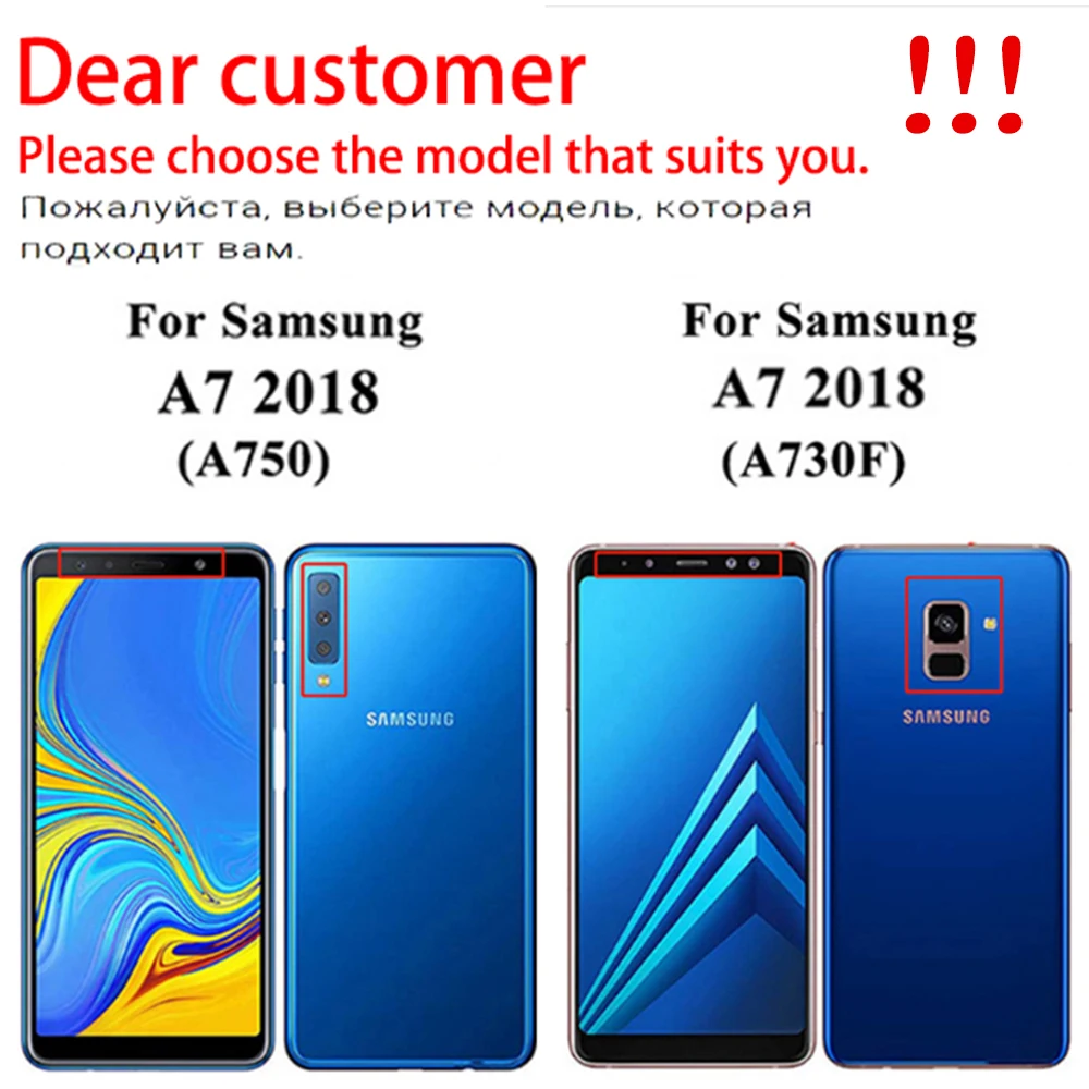 Защитное стекло A7 2018 A750 A730F для Samsung 2017 закаленное на Galaxy A 7 7A 2016 защита экрана A72018
