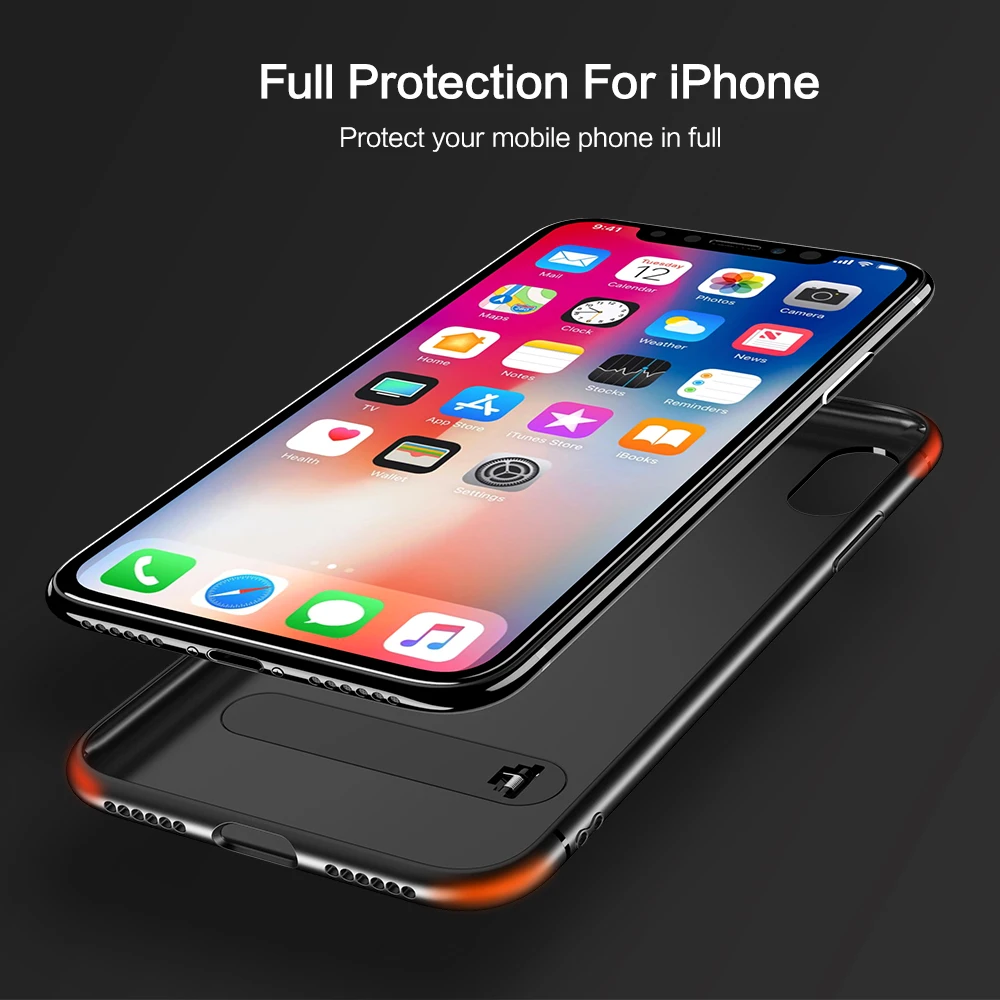 FLOVEME Luxury Holder Case For iPhone 6 6s Plus Carbo Fibre Back Cover 7 8 X Full Protective Phone Capinhas |