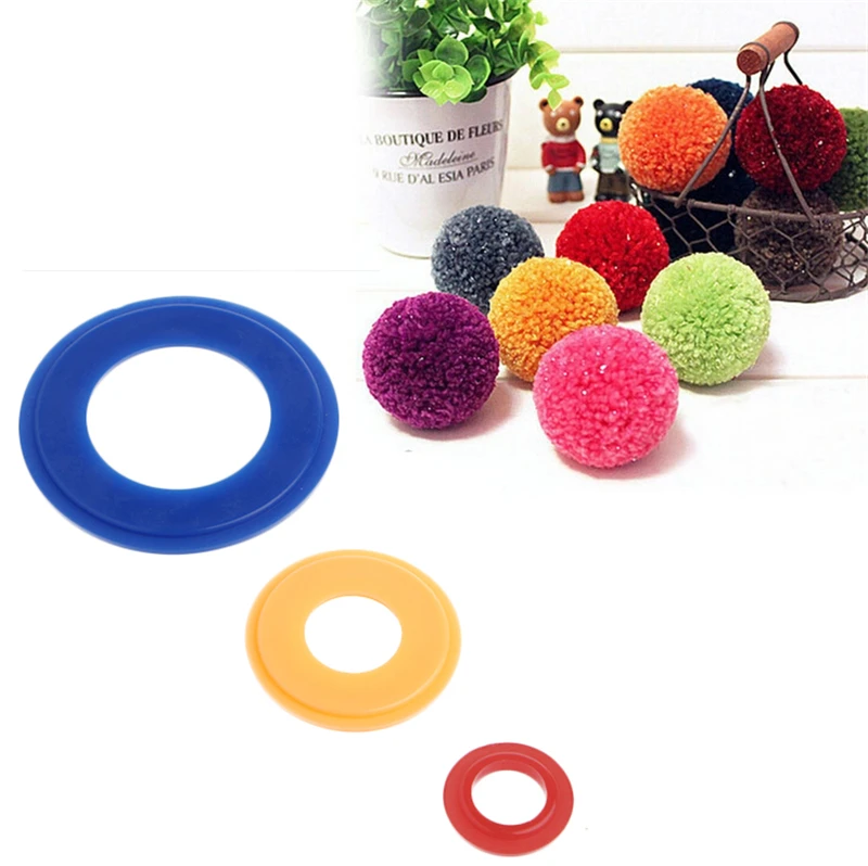 Помпон для вязания тканевая игла 3 размера|pompom maker|pompom maker fluff ballneedle crafts |