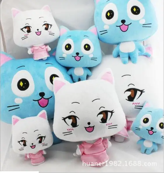 50 см аниме фигурки счастливые и Lulu животные Фея Хвост Плюшевые игрушки