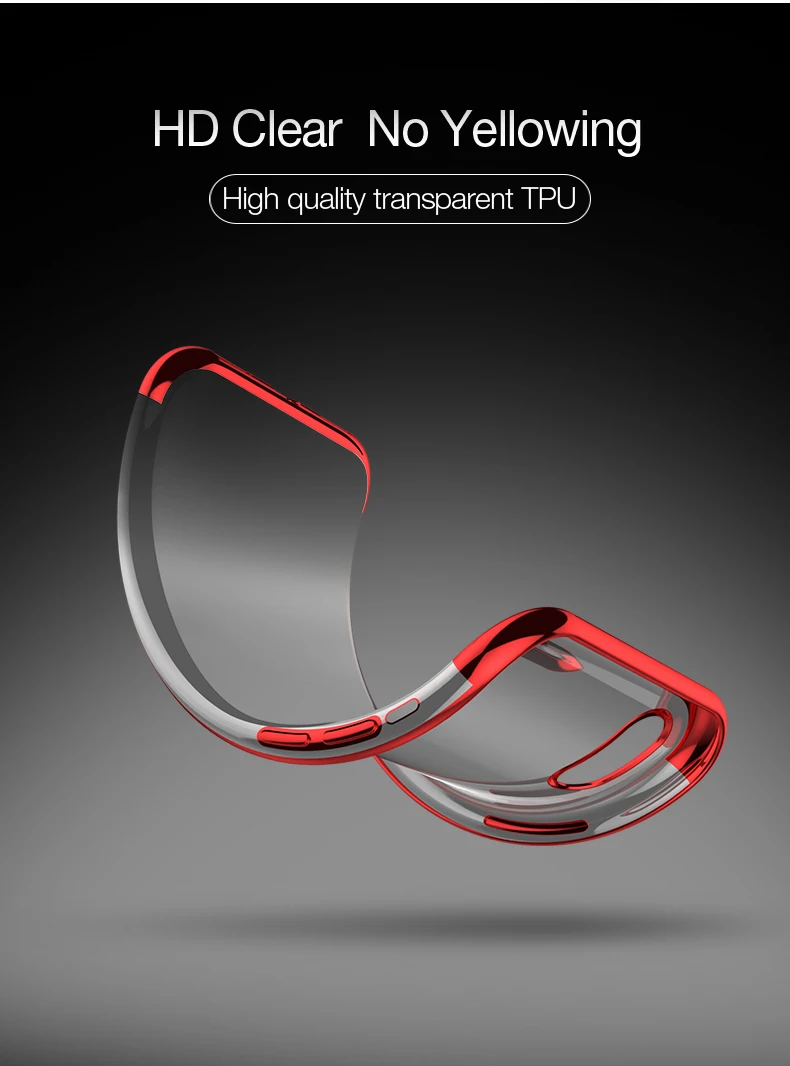 Роскошный модный прозрачный мягкий чехол для мобильного телефона из ТПУ с