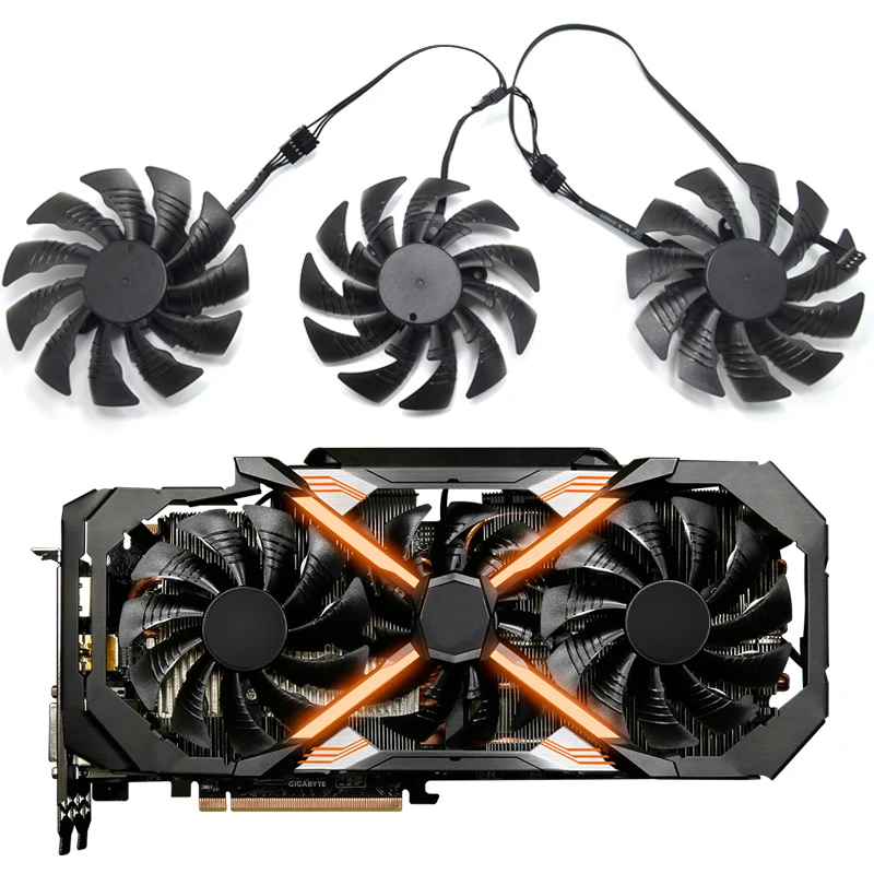 Новый Кулер T129215BU PLD10015B12H 95 мм DC 12 В GTX1080 Ti для видеокарты GIGAYTE AORUS GeForce GTX 1080 Xtreme Edition