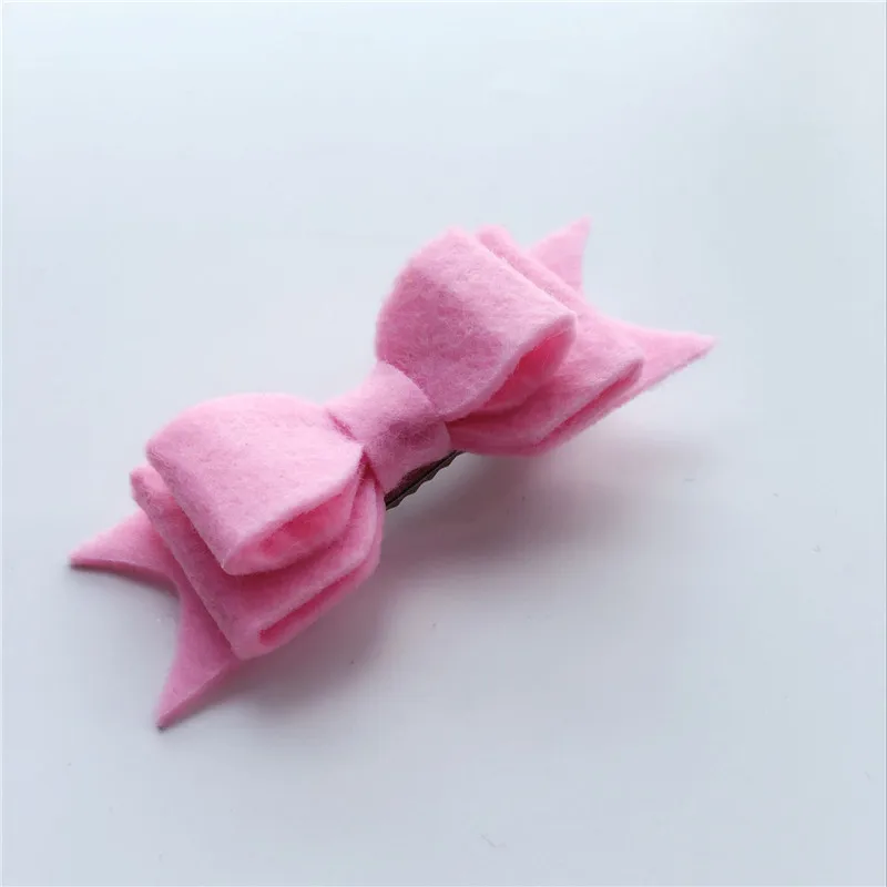 Новые модные фетровые банты-зажимы 3-слойные банты с блестками для фото реквизит