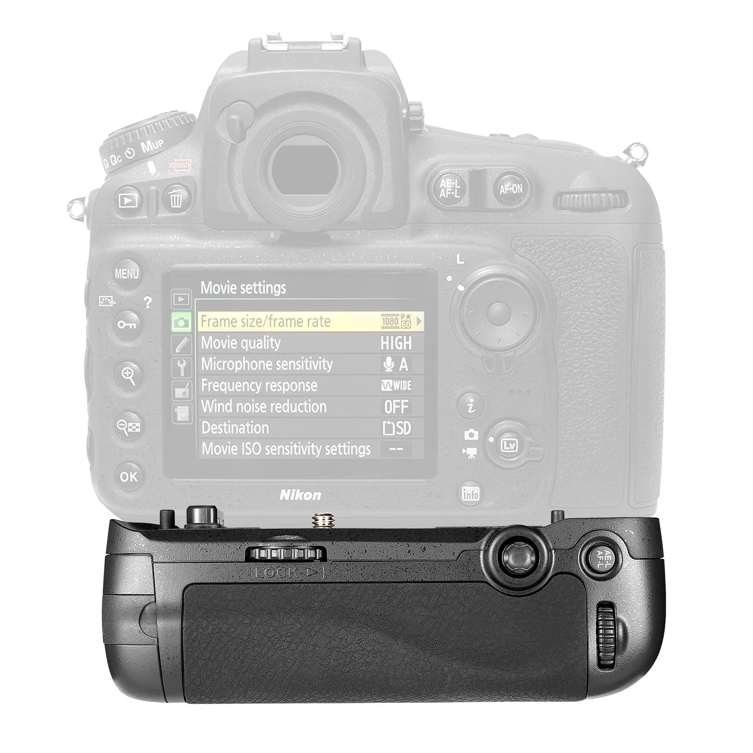 EACHSHOT MK DR750 Встроенная беспроводная Батарейная ручка 2 4g для Nikon D750|Батарейные
