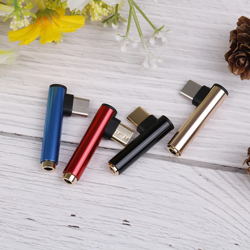 Переходник для наушников из алюминиевого сплава с USB Type C папа на гнездо 3 5 мм