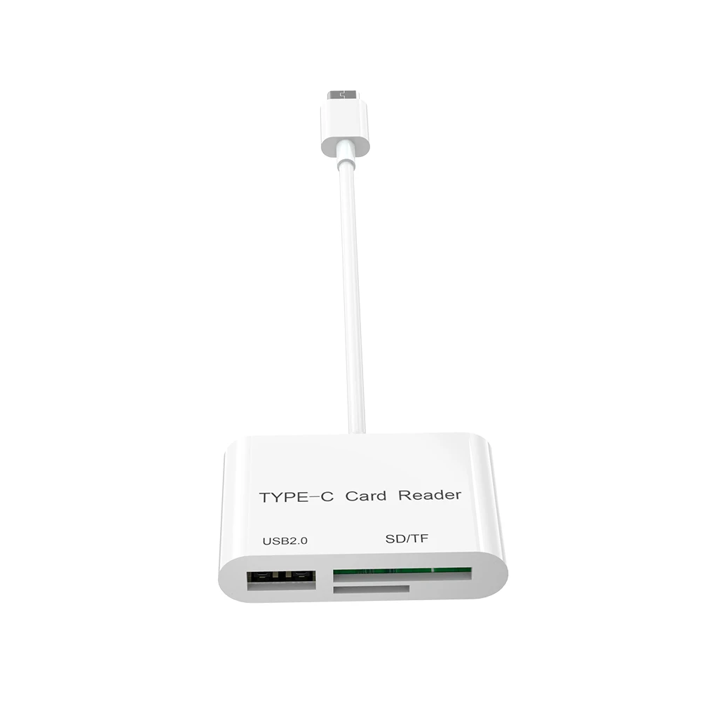 

3 in 1 USB Card Reader Adapter Type C Cable SD Micro SD TF Connection for Macbook Pro Type-C Port