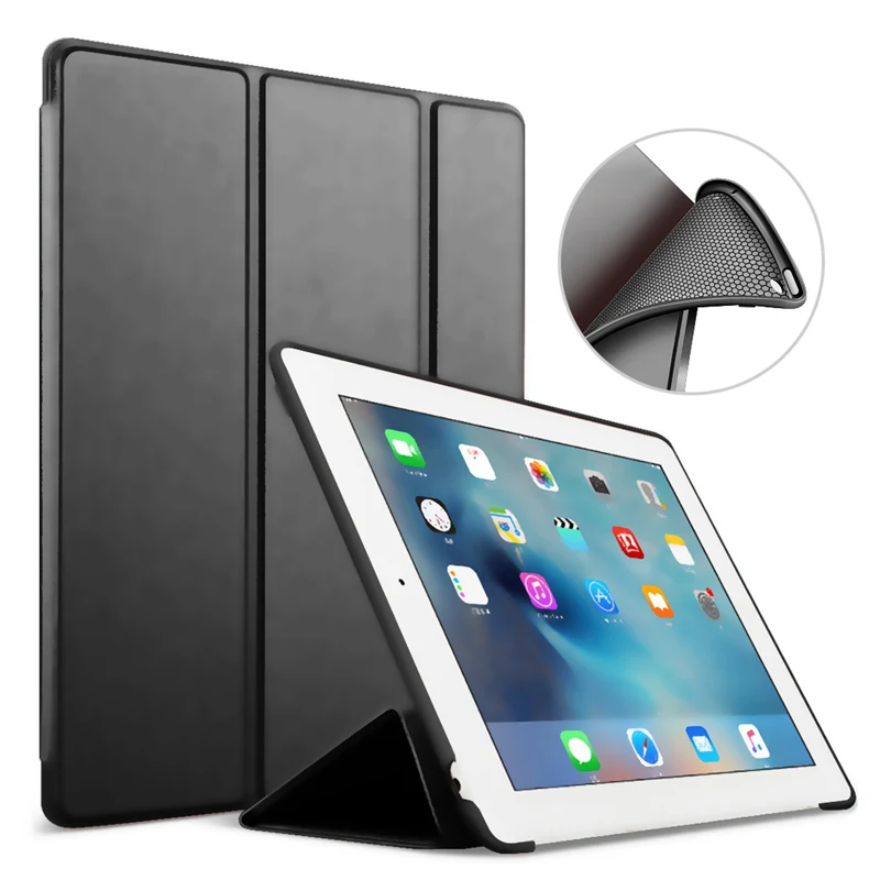 Black Для Apple iPad mini 5, умный чехол, для iPad mini 4, силиконовый чехол, мягкая задняя крышка для iPad mini 5/4 с автоматическим режимом сна/пробуждения - Цвет: Black