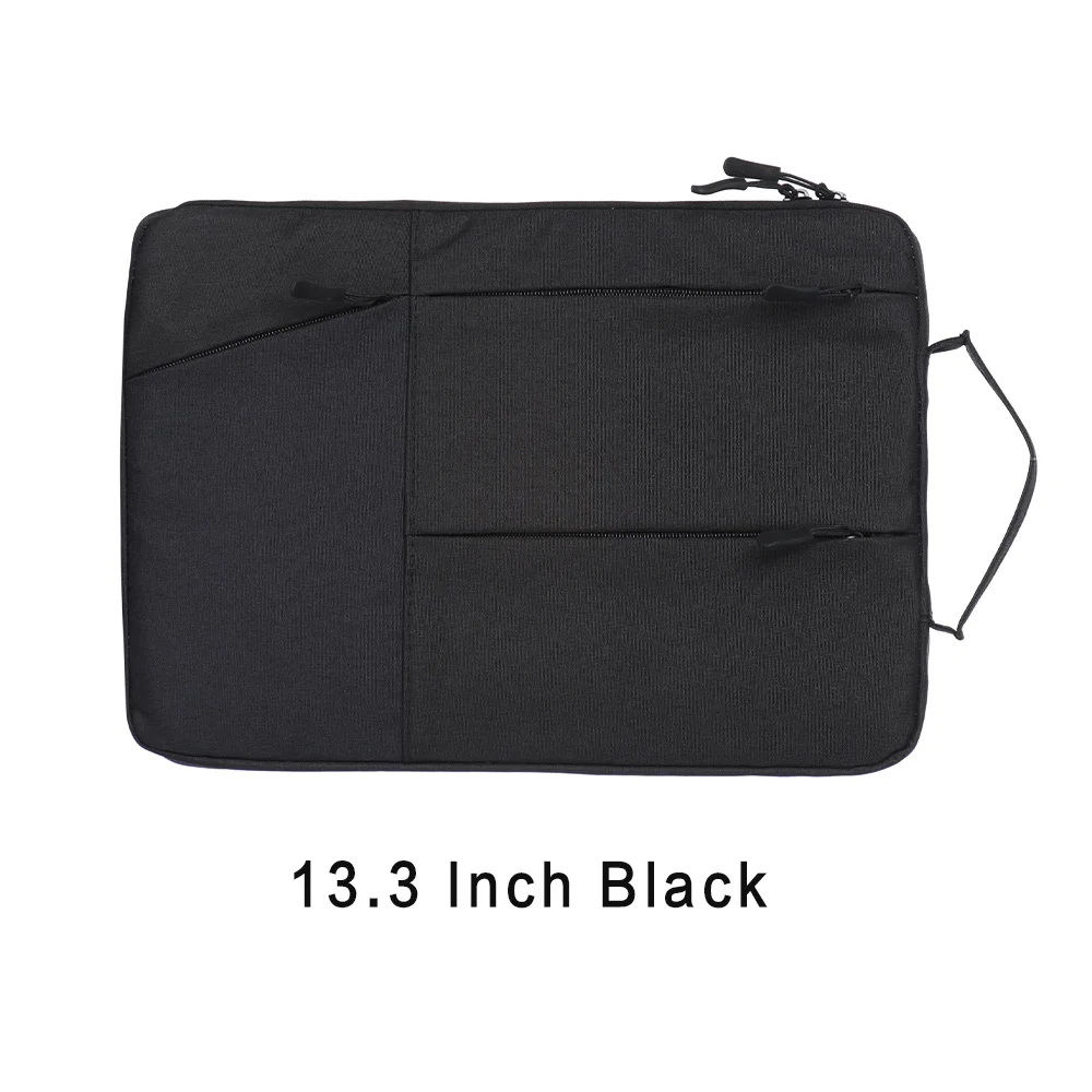 Противоударный Laptop Sleeve сумка для ноутбука для женщин мужчин сумки файл держатель Apple lenovo acer Asus sony samsung hp Dell - Цвет: 13.3 inch black