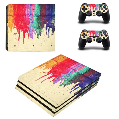 KYSP4P-0907 Пользовательский дизайн PS4 Pro кожа Виниловая наклейка, стикер для консоли sony Playstation 4 и 2 контроллера PS4 Pro Наклейка кожи s - Цвет: KYSP4P-0907