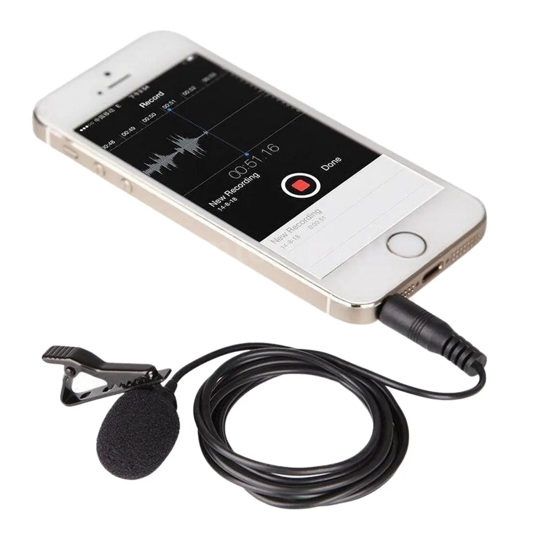 Микрофон конденсаторный проводной с креплением на лацкане 3 5 мм | Электроника