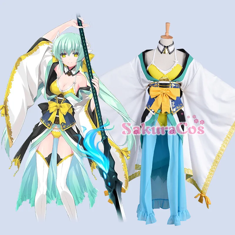 

[STOCK] 2018 Anime Fate Grand Order Kiyohime Sexy Swimsuit Cosplay Costume For Halloween Carnival Free Shipping New Customized.
