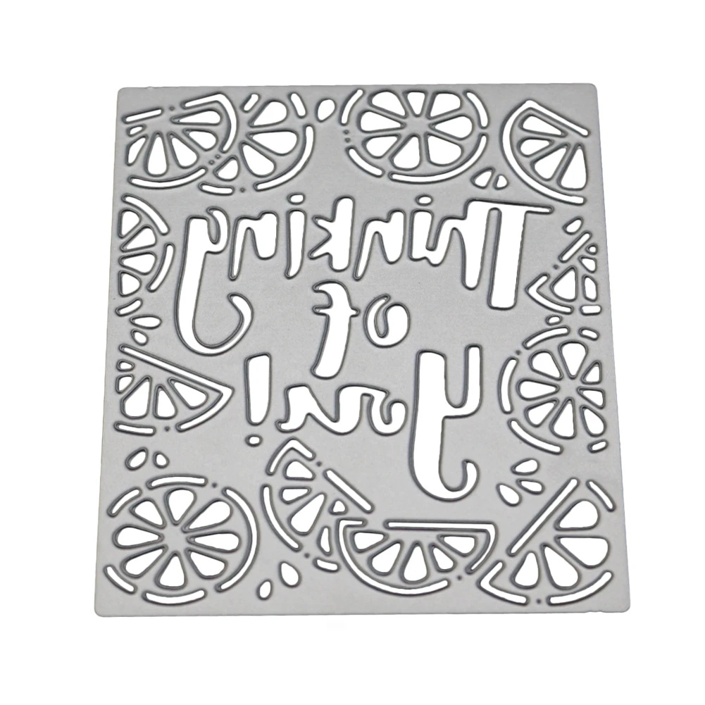 Лимон фон металлические Вырубные штампы трафареты для DIY Скрапбукинг Новое