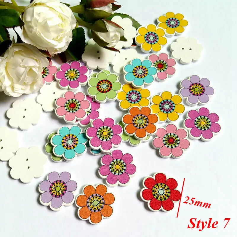 150 шт./лот 2 отверстия симпатичный flowerbuttons декоративные пуговицы, скрапбукинг 2 отверстия деревянные пуговицы для шитья flatblck блокнот ручной работы