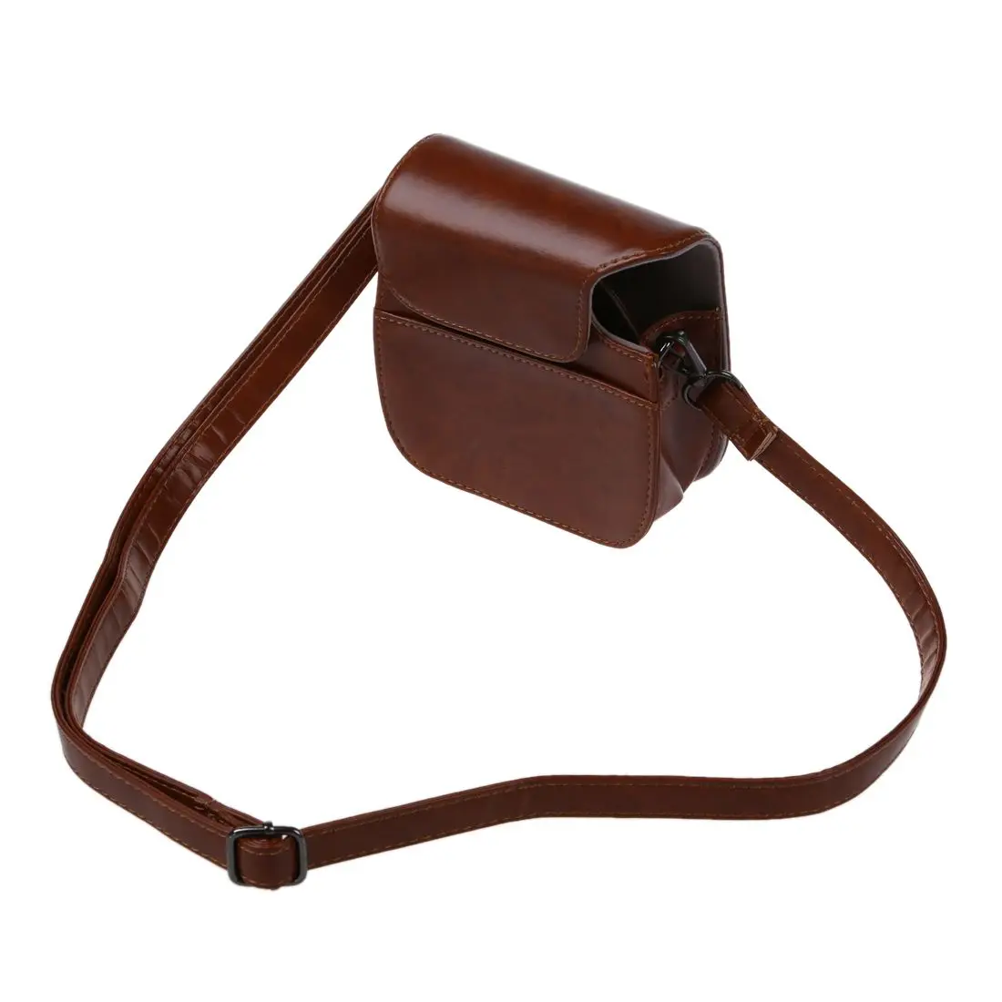 Brown PU Leather Camera Case Shoulder Bag for Fuji Fujifilm Intax Mini8 Mini8s |