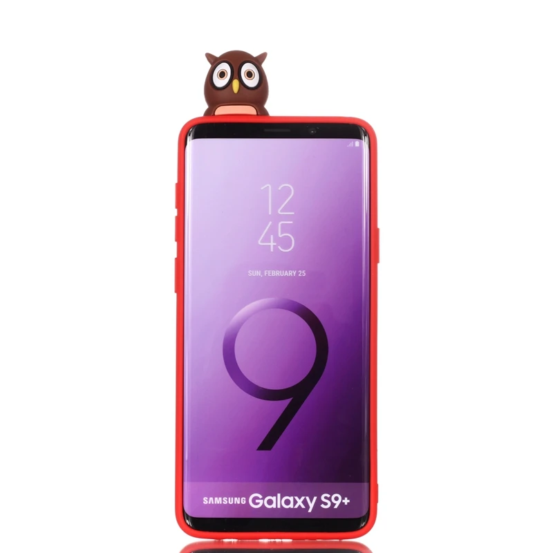 For Coque Samsung Galaxy S9 Case 3D Cartoon Toy Owl Panda Unicorn Cat Soft Silicon Back Cover |