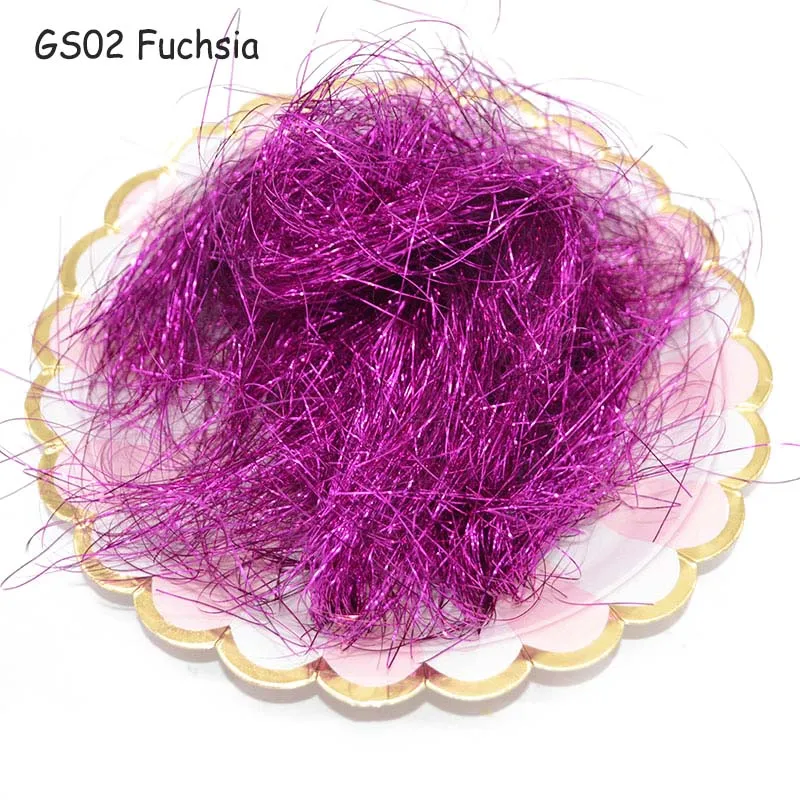 GS02 Fuchsia 10 г/упак. измельченный рифленый рафии конфетти модные Фольга шелк сухой соломы ткани трава наполнитель подарочной коробки Свадебная вечеринка Декор подарок 7Z - Цвет: GS02 Fuchsia