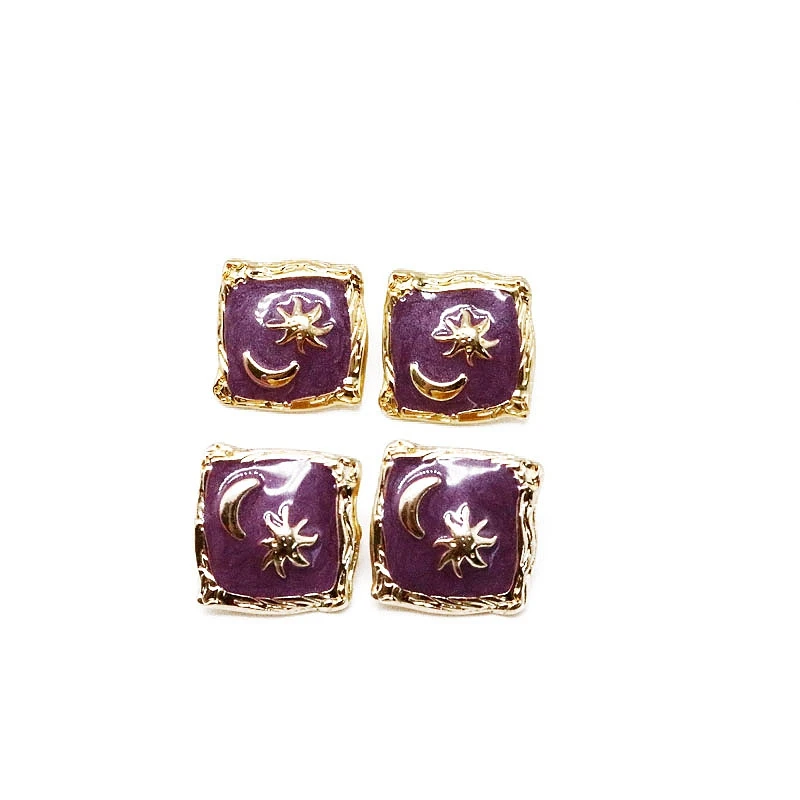 Free Shipping Round Square Earring Multi-Colors European Geometry