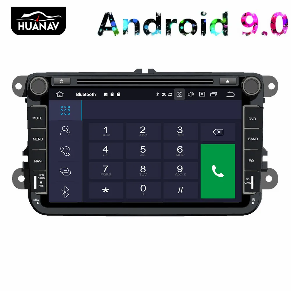 Универсальный автомобильный DVD плеер на Android 9 0 2 DIN для Volkswagen Passat B6 B7 Polo Jetta din Радио