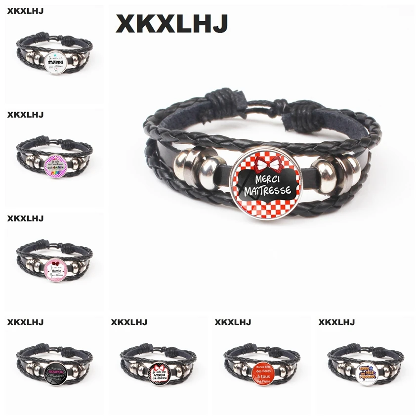 XKXLHJ модные Цитата l am Hostess который децибел кожаный браслет ювелирные изделия Merci