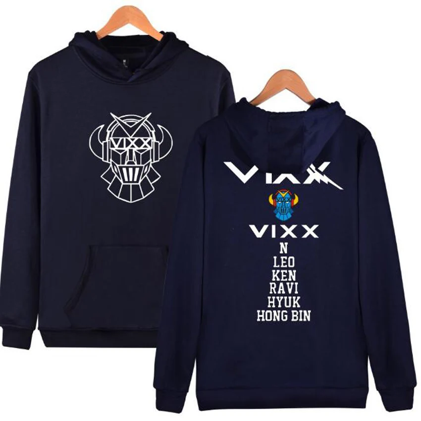 KPOP VIXX толстовки для женщин и мужчин Harajuku Толстовка K POP N HONGBIN LEO RAVI HYUK KEN с длинным