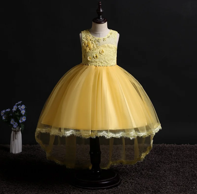 as picture Vestidos/платье для девочек с цветочным рисунком; Детские платья в пол; платья для девочек; праздничная одежда для девочек на день рождения - Цвет: as picture