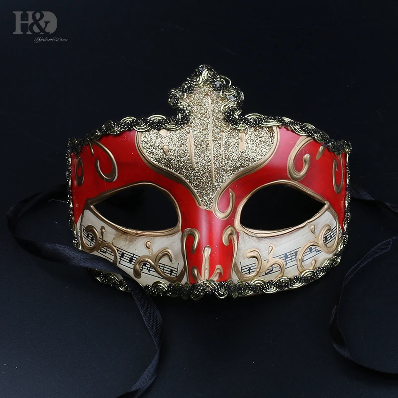 H & D красочная маска для рисования маскарадные венецианские маски взрослых