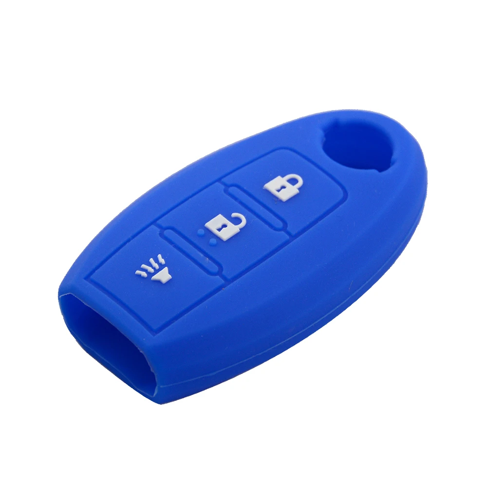 Silicone Rubber 3 Button Car Key Fob Case Cover For Nissan Qashqai Skyline Juke Alissa X-Trail Keyless Micra Murano | Автомобили и