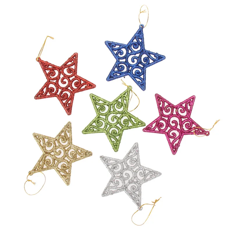 Новый дизайн 6 шт Пять звезд в форме рождественской елки украшения для вечеринки