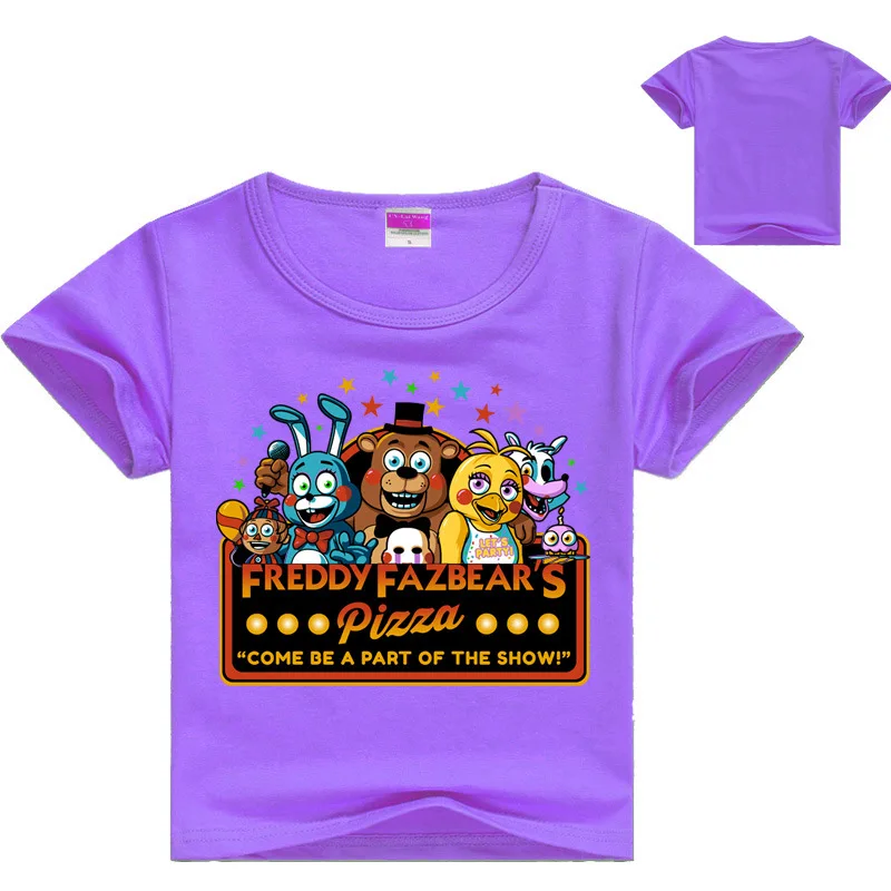 Новая стильная детская футболка «пять ночей с Фредди» fnaf/Одежда для мальчиков одежда для малышей с короткими рукавами футболка для мальчиков детские футболки