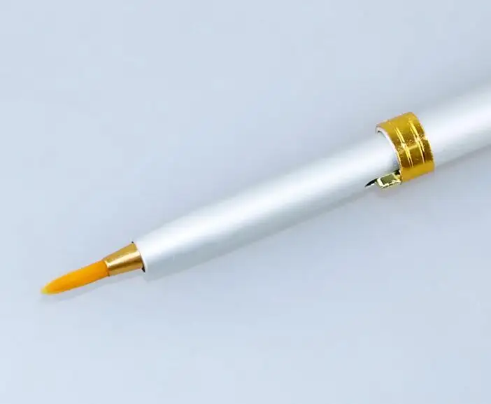 Металлическая цветная выдвижная ручка-кисть для губ бальзам помады