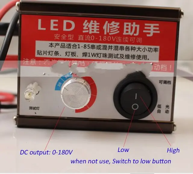 

LED Tester TV Monitor Panel Screen LED Backlight Strips Lamps Detector Adjustable DC Output 0-180V Free Shipping