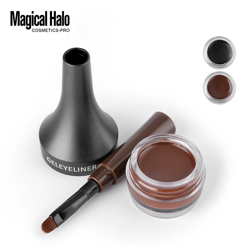 Подводка для глаз Magic Halo черная и коричневая гелевая подводка быстросохнущая